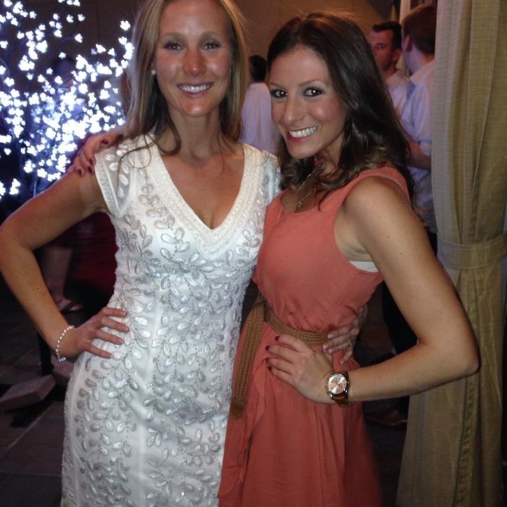Off White beaded and embellished dress